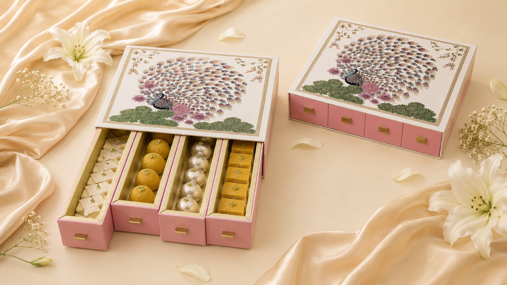 4-Drawer Rigid Box (White)