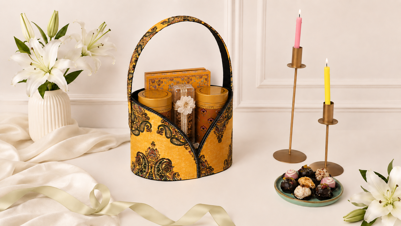 Fabric Basket (Yellow)