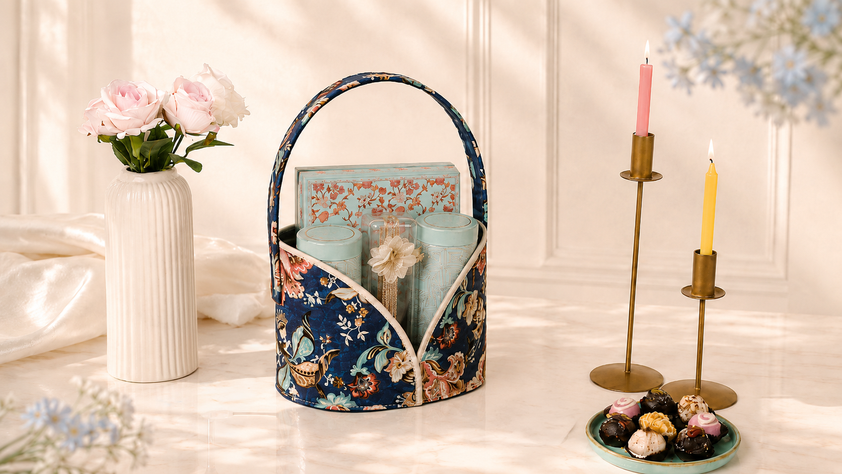 Fabric Basket (Blue)