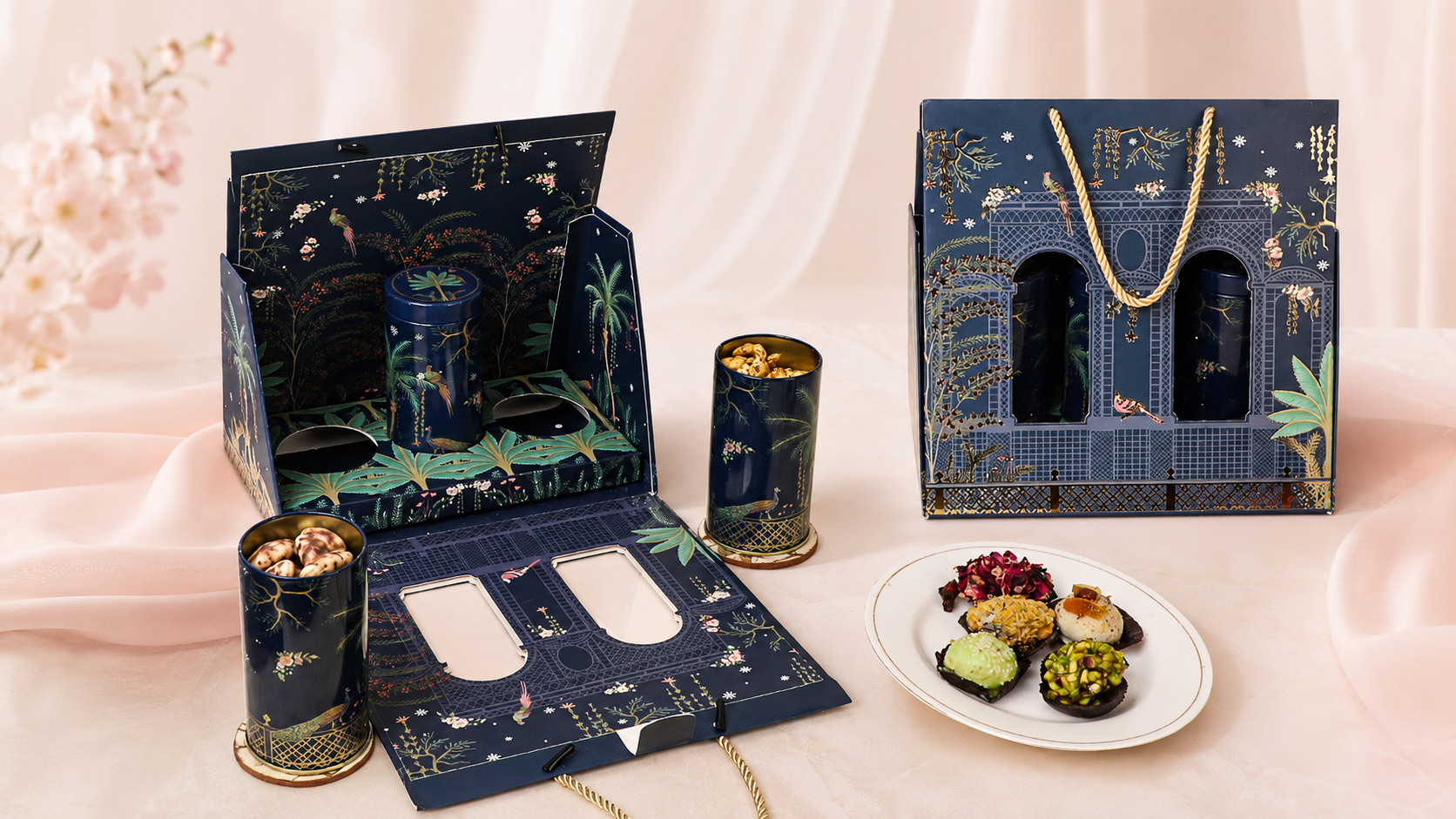3-Tin Hamper Bag (Blue Macaw)