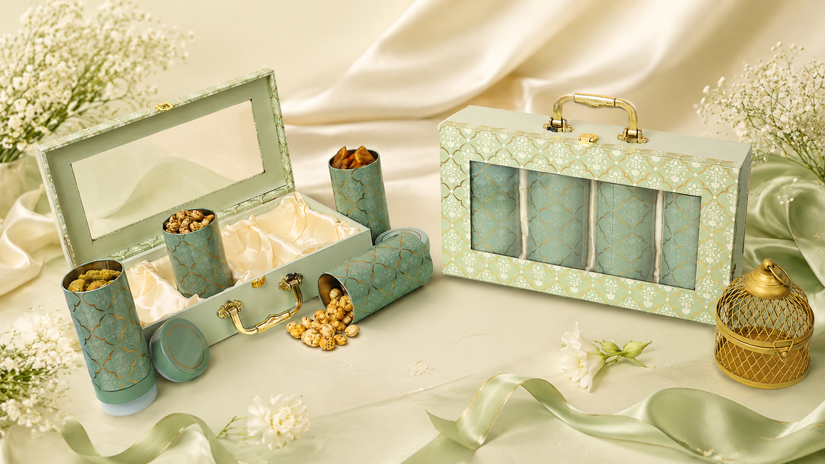 4-Tin Window Box (Green Motif)